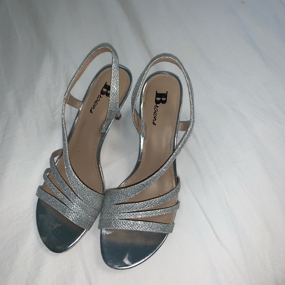 Silver sparkly high heels!! - Picture 1 of 2